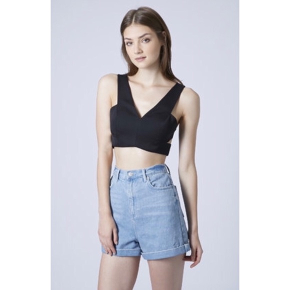 Topshop Tops - Topshop cut out crop top